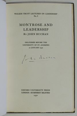 Lot 786 - Buchan (John). Montrose and Leadership, 1930