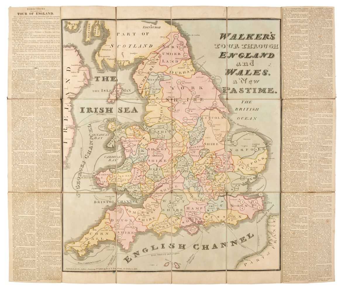 Lot 473 - Walker's Tour through England and Wales, A New Pastime, 1809