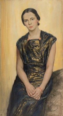 Lot 363 - Borthwick (Alfred Edward, 1871-1955). Portrait of Tamara Talbot-Rice, c. 1925