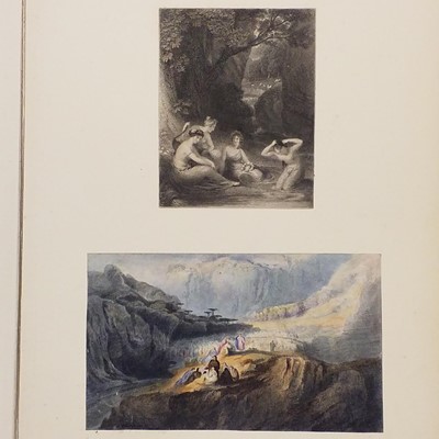 Lot 148 - Scrap album. A 19th century scrap album, compiled by Lilian Mary Slade, dated '96
