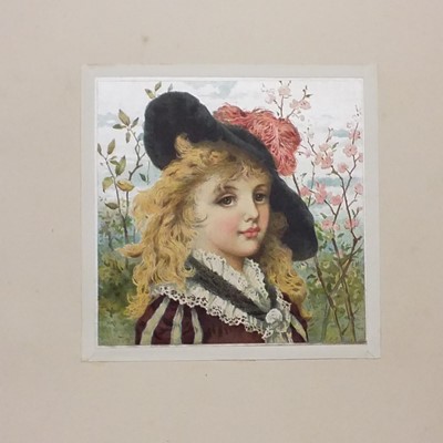 Lot 148 - Scrap album. A 19th century scrap album, compiled by Lilian Mary Slade, dated '96