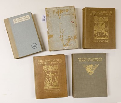 Lot 716 - Rackham (Arthur). The Rhinegold and The Valkyrie, 1st edition, 1910, & 5 others