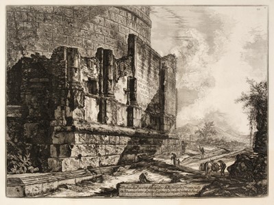 Lot 139 - Piranesi (G. B.). Three etched views of Rome, Paris editions, circa 1835 -39