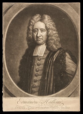Lot 122 - Faber (John, circa 1684-1756). Edmond Halley mezzotint portrait, 1722