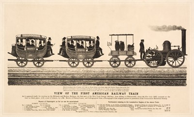 Lot 267 - Jarmy (Thomas, after). View of the First American Railway Train, Leggo & Co. 1866