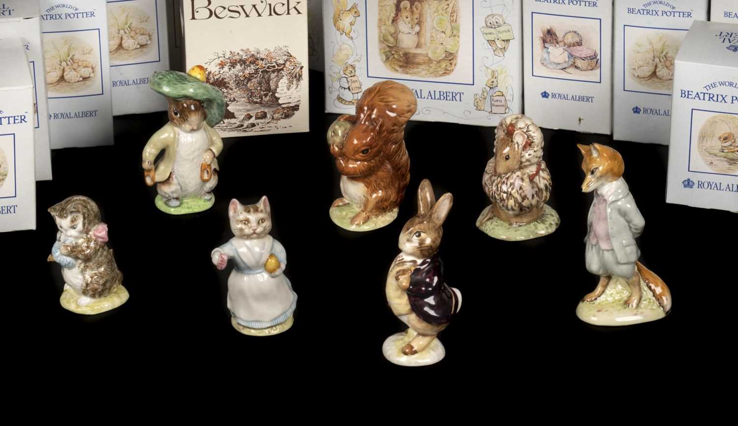 Lot 713 - Potter (Beatrix). A collection of Royal Albert and Beswick figures