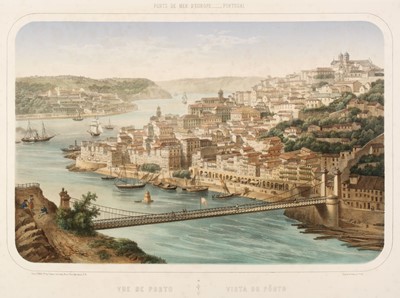 Lot 276 - Oporto. Laurent (D. I.), , Vue de Porto, Vista do Porto, Paris & New York, circa 1850