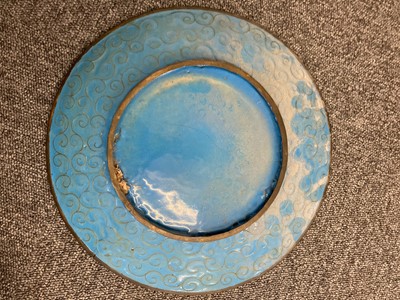 Lot 160 - Chinese. Cloisonné plates