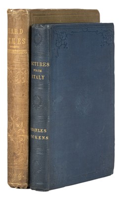 Lot 505 - Dickens (Charles). Hard Times, 1st edition, 1854, & Pictures from Italy, 1st edition, 1846