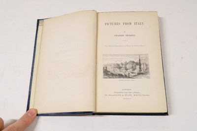 Lot 505 - Dickens (Charles). Hard Times, 1st edition, 1854, & Pictures from Italy, 1st edition, 1846