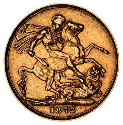 Lot 49 - Victorian Gold Sovereign, 1872