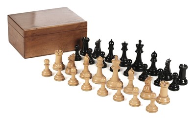 Lot 108 - Chess. A Victorian Jaques Staunton weighted chess set, 1920s