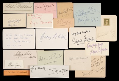 Lot 590 - Musicians' Autographs. A large collection of mostly 20th century signatures