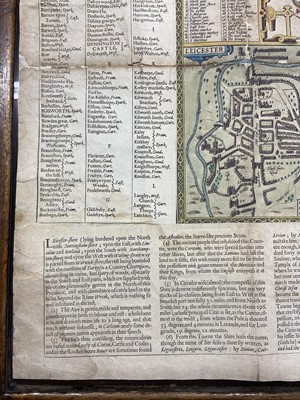 Lot 72 - Leicestershire. Speed (John), Leicester both Countye and Citie described, 1615