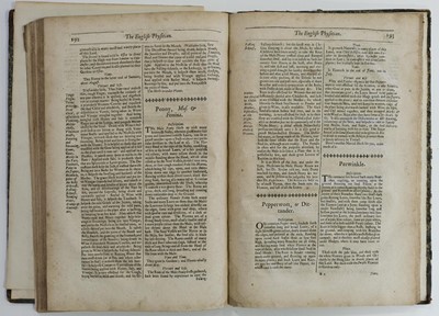 Lot 311 - Culpeper (Nicholas). The English Physitian, 1652