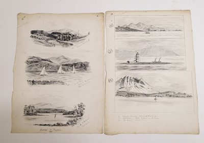 Lot 34 - Australia & Indonesia. Sketches by W. H. Rotheram Royal Engineers, 1886