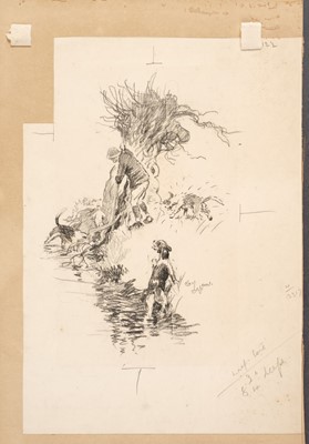 Lot 733 - Aldin (Cecil, 1870-1935). "Flushing Out", circa 1920