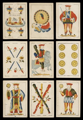 Lot 468 - Spanish playing cards. A deck of playing cards, Barcelona: Torras Y Sanmarti, 1831