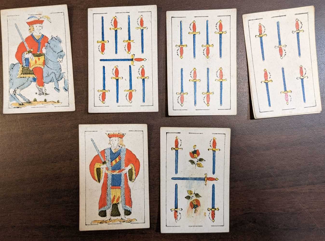 Lot 468 Spanish playing cards. A deck of playing