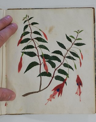 Lot 469 - Album. An album of flower collages, circa 1830s-1840s