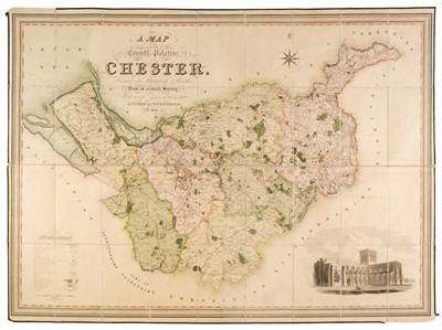 Lot 131 - Cheshire. Swire (W. & Hutchings W. F.), A Map of the County Palatine of Chester, 1830