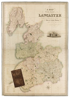 Lot 154 - Lancashire. Hennet (G.), A Map of the County Palatine of Lancaster, 1830