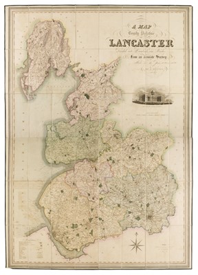 Lot 154 - Lancashire. Hennet (G.), A Map of the County Palatine of Lancaster, 1830