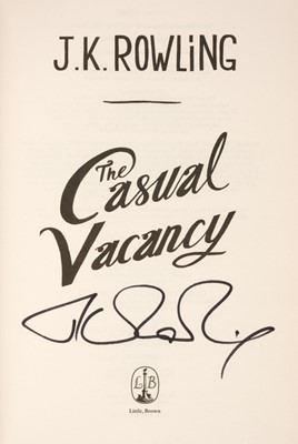 Lot 882 - Rowling (J.K.) The Casual Vacancy, 1st edition, 2012