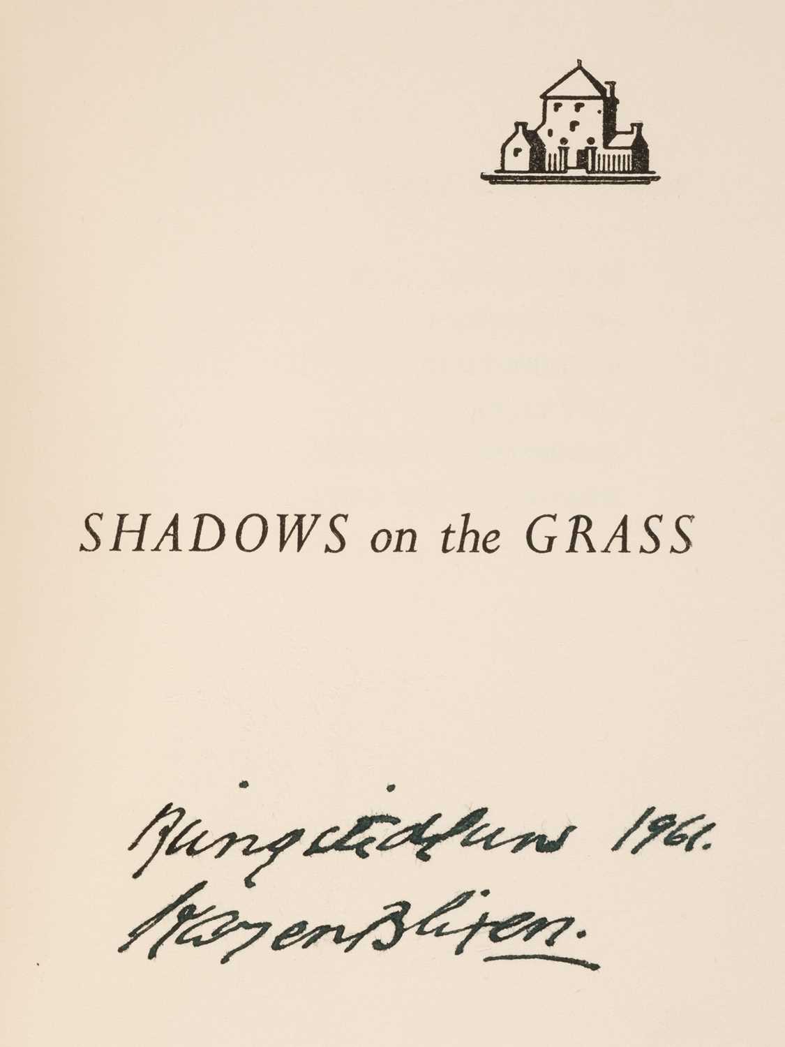 Lot 343 - Dinesen (Isak). Shadows on the Grass, 1st US edition, 1961
