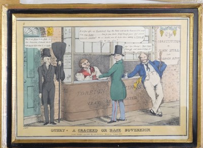 Lot 205 - Heath (William). Four caricatures, 1829