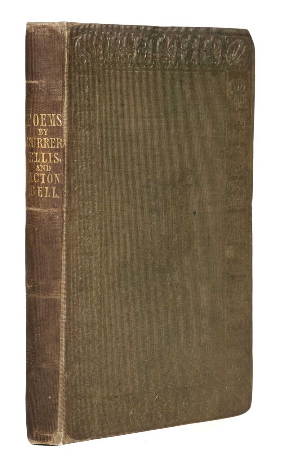 Lot 492 - Bronte (Charlotte, Emily & Anne). Poems by Currer, Ellis and Acton Bell, 1846