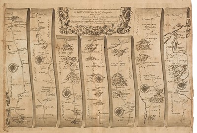 Lot 167 - Ogilby (John). A collection of 7 maps, 1676 or later