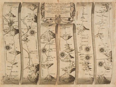 Lot 166 - Ogilby (John). A collection of 6 maps, 1676 or later