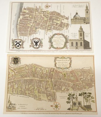 Lot 156 - London. Cole (B.), Ten London Ward Plans, circa 1755