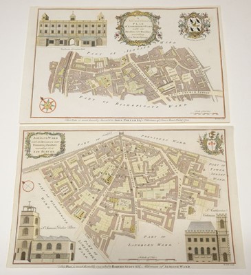 Lot 156 - London. Cole (B.), Ten London Ward Plans, circa 1755
