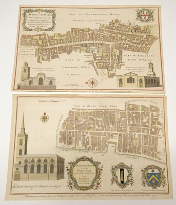 Lot 156 - London. Cole (B.), Ten London Ward Plans, circa 1755