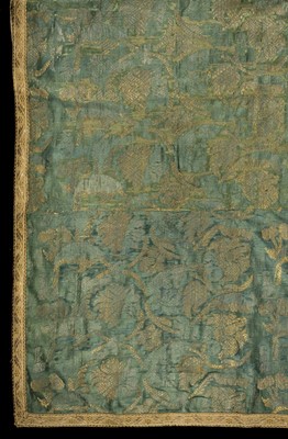 Lot 240 - Coverlet. A mid 17th century silk coverlet, possibly Italian
