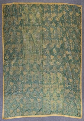 Lot 240 - Coverlet. A mid 17th century silk coverlet, possibly Italian