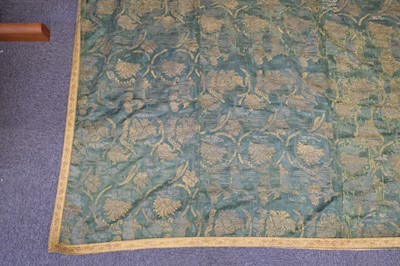 Lot 240 - Coverlet. A mid 17th century silk coverlet, possibly Italian