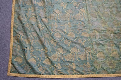 Lot 240 - Coverlet. A mid 17th century silk coverlet, possibly Italian