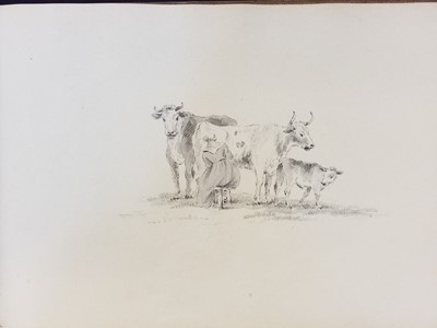 Lot 462 - Boggis (James Macdonald, 1806-1847). Album of rural sketches and drawings