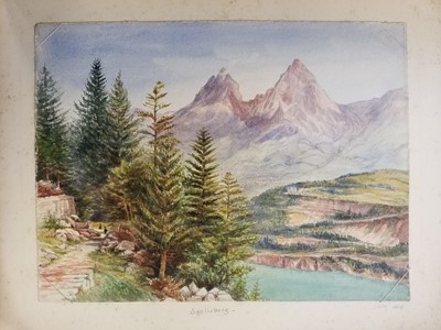 Lot 482 - Howard (Henrietta Elizabeth, circa 1806-1892, & others). An album of watercolours, 1824-1881