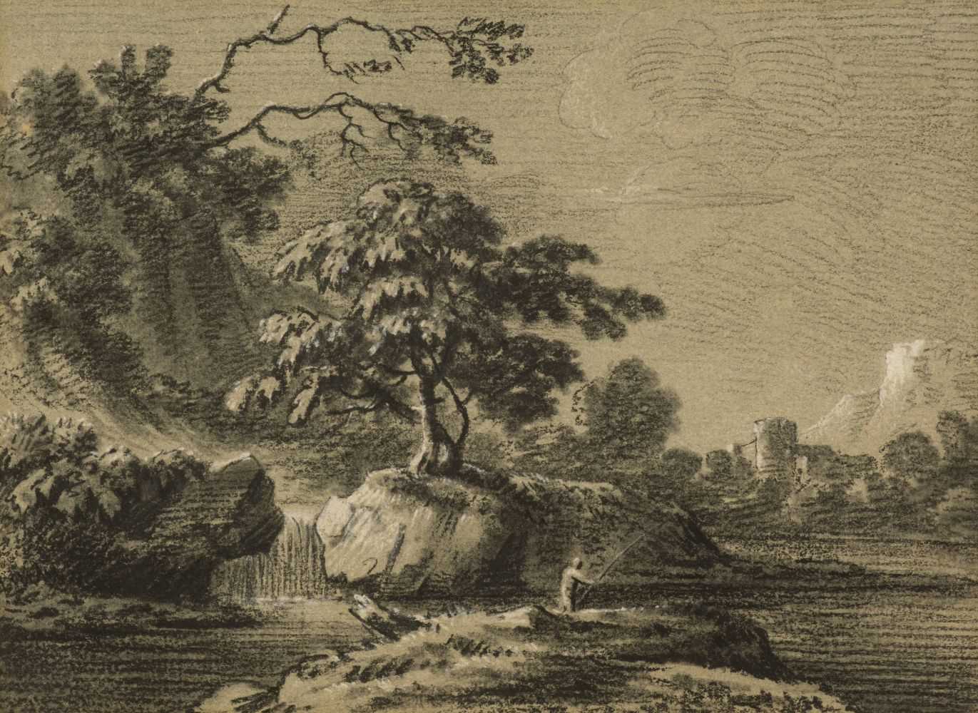 Lot 361 - Devis (Anthony, 1729-1817). River landscape with a castle in the distance