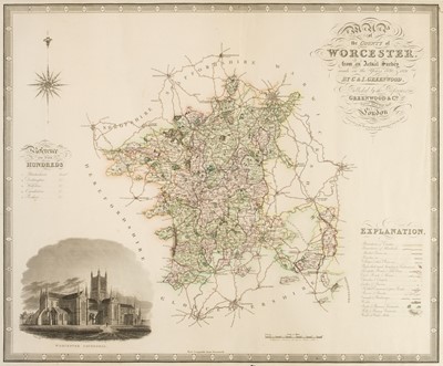 Lot 80 - Maps. Greenwood (C. & J.), Five engraved county maps, circa 1830
