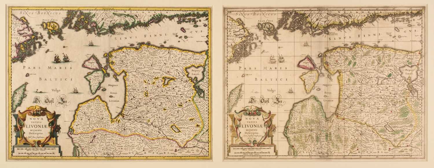 Lot 182 - The Baltics. Jansson (Jan). Nova Totius Livoniae accurata Descriptio, 1636 or later