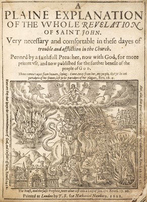 Lot 90 - Cartwright (Thomas). A Plaine Explanation of the Whole Revelation of Saint John, 1st edition, 1622
