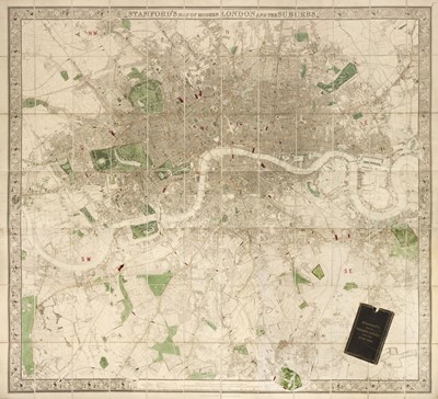 Lot 158 - London. Stanford (Edward, publisher), Stanford's Map of Modern London..., 1870