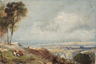 Lot 502 - Turner (Joseph Mallord William, 1775-1851). Panoramic river landscape, circa 1830s