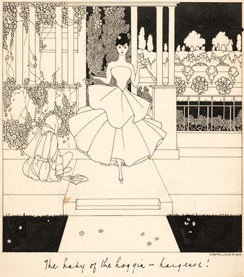 Lot 132 - Lynch (Ilbury, 1886-1951). The Lady of the Loggia-Largesse!, 1907