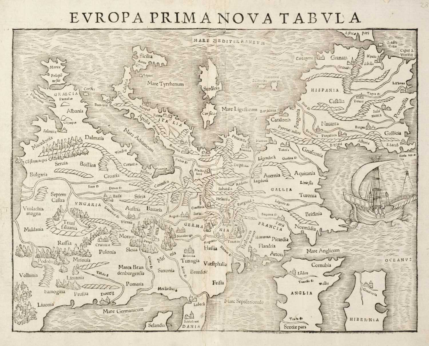 Lot 143 - Europe. Munster (Sebastian), Europa Prima Nova Tabula, circa 1550